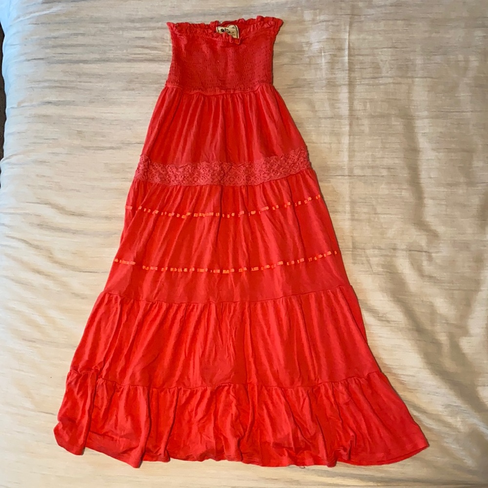 Pink Strapless Dress